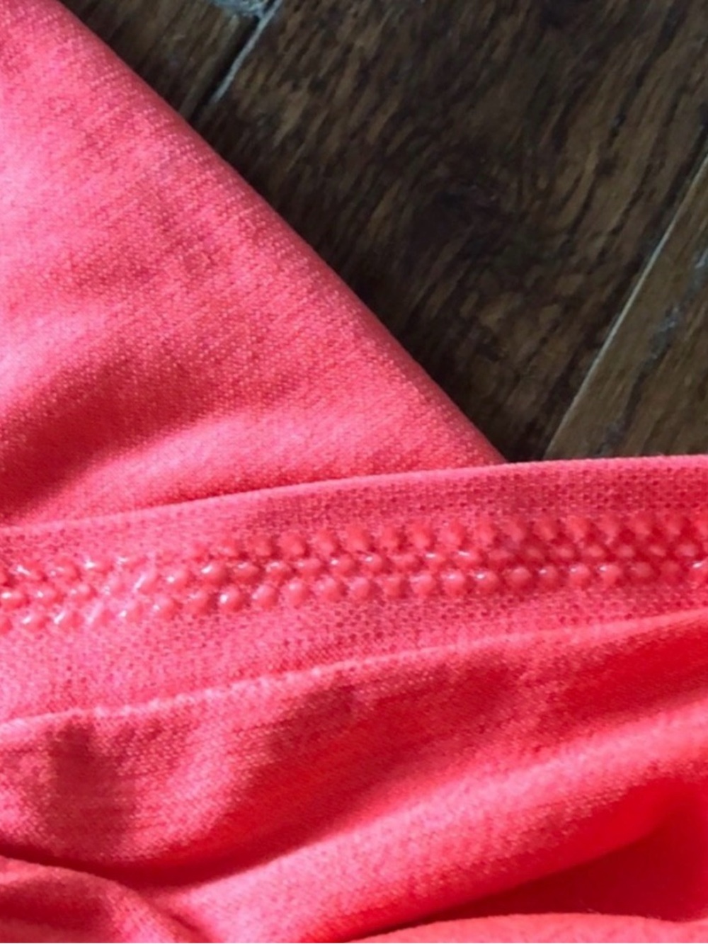 Athleta Bright Orange Ruched Racerback Tank - Picture 5 of 6